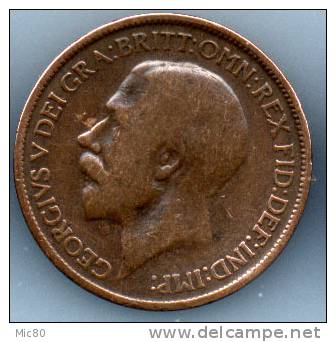 Grande-Bretagne Half Penny Georges V 1918 B - C. 1/2 Penny