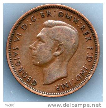 Grande-Bretagne Half Penny Georges VI 1939 Ttb - C. 1/2 Penny