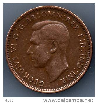 Grande-Bretagne Half Penny 1945 Ttb - C. 1/2 Penny