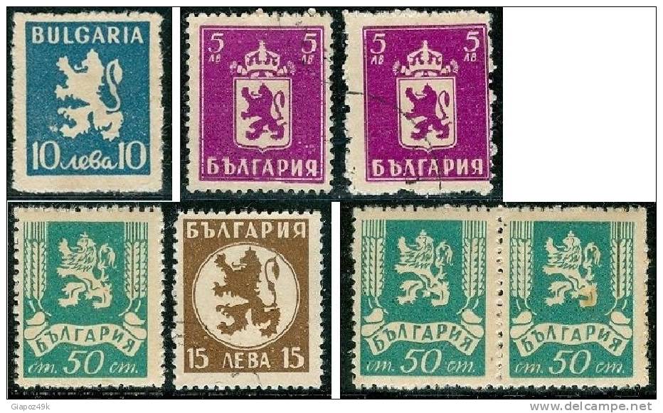 ● BULGARIA  1945 / 46  -  N.   443  S.g.  ZIG ZAG + 441  . . Us / **  -  Lotto  201 /02/ 04 /05 - Nuevos