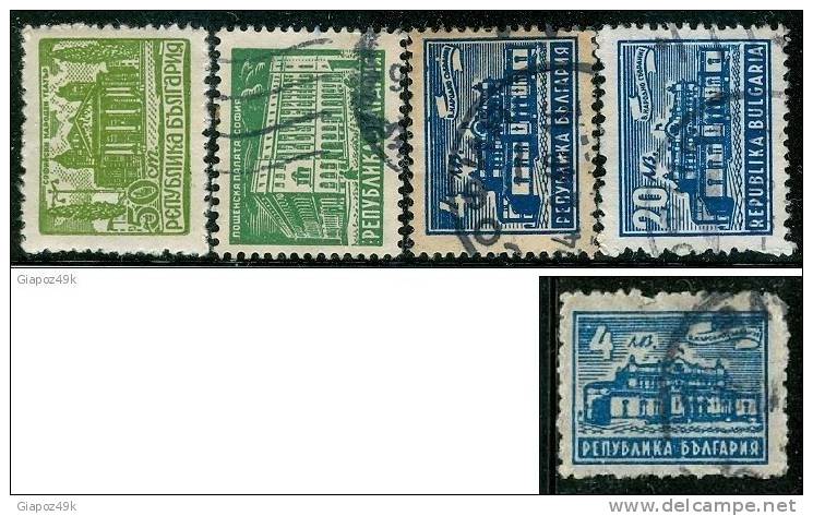 ● BULGARIA  -  Rep. Pop. - 1947 / 48  -  N.    523 . . . .  * / Usati  -  Lotto  229 /32 - Used Stamps