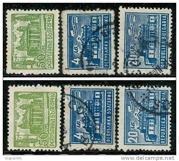 ● BULGARIA  -  Rep. Pop. - 1947 / 48  -  N.    523 . . . .  S.g. / Usati  -  Lotto  230 /31 - Used Stamps