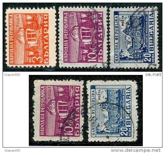 ● BULGARIA  -  Rep. Pop. - 1948   -  N.    591 . . . .  S.g. /  Usati  -  Lotto  235 /36 - Used Stamps