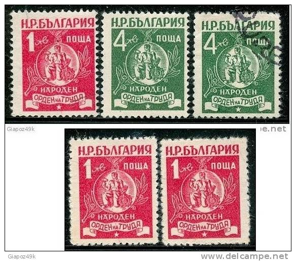● BULGARIA  -  Rep. Pop. - 1952  -  N.    702 , 704 S.g.  E  704  Usato + 702* -  Lotto  261 /62 - Usati