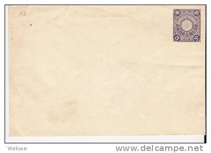 J122/ JAPAN -  Brief-Ganzsache Nr. 12 (3 Sn) ** (stationery) - Enveloppes