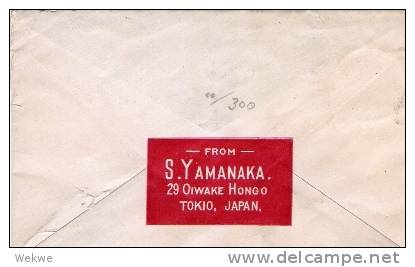 J243/ JAPAN -  Krönungspalast 10 Sn. Nach London 1917 (Brief, Cover, Lettre) - Lettres & Documents