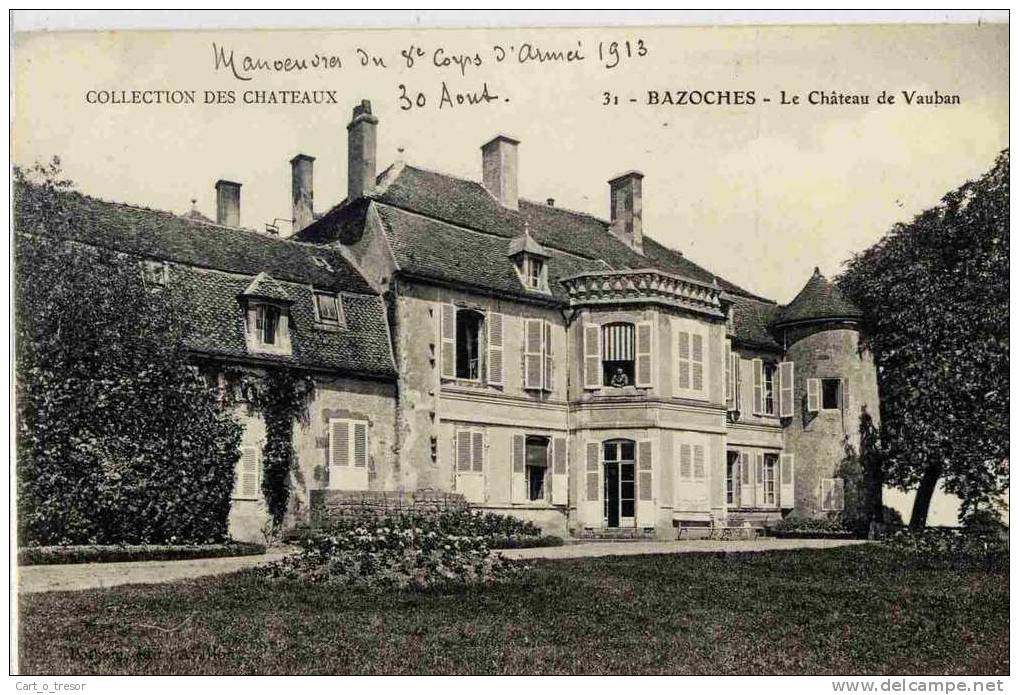 CPA 58 BAZOCHES DU MORVAN. CHATEAU DE VAUBAN. TBE. COLLECTION DES CHATEAUX - Bazoches