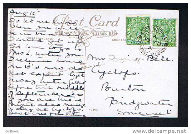 1931 J. Salmon Postcard Moie De Mouton Sark Channel Islands Good Postmark - Ref 280 - Sark
