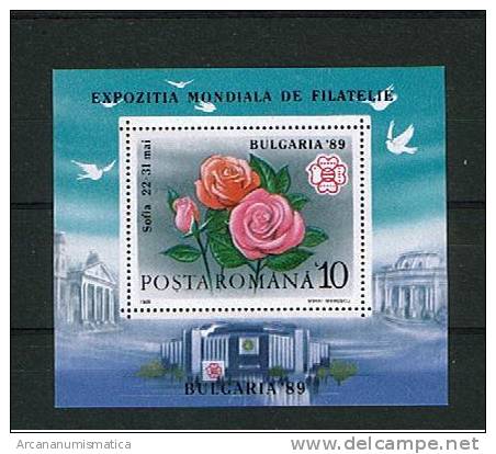 ROMANIA/RUMANIA  1.989   Y&t 202   Serie Completa FLORES     SDL-86 - Lotes & Colecciones