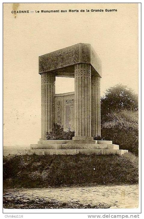 02 CRAONNE Monument Aux Morts - Craonne