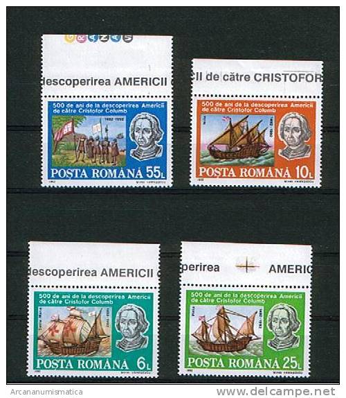 ROMANIA/RUMANIA  1.992   Y&t 4020/23     Serie Completa CRISTOBAL  COLON   SDL-93 - Sammlungen