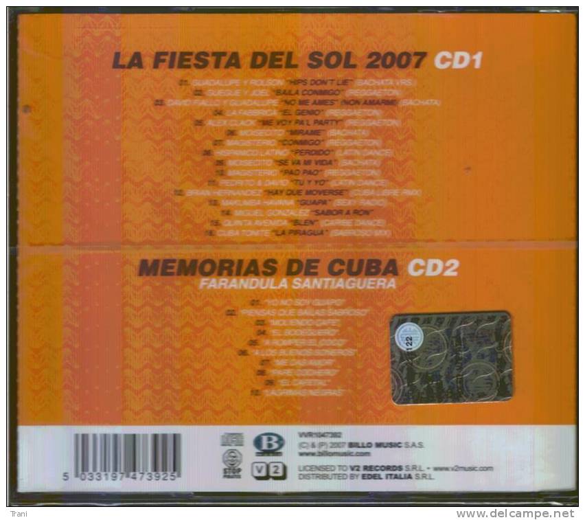LA FIESTA DEL SOL 2007 - 2 CD - Dance, Techno & House