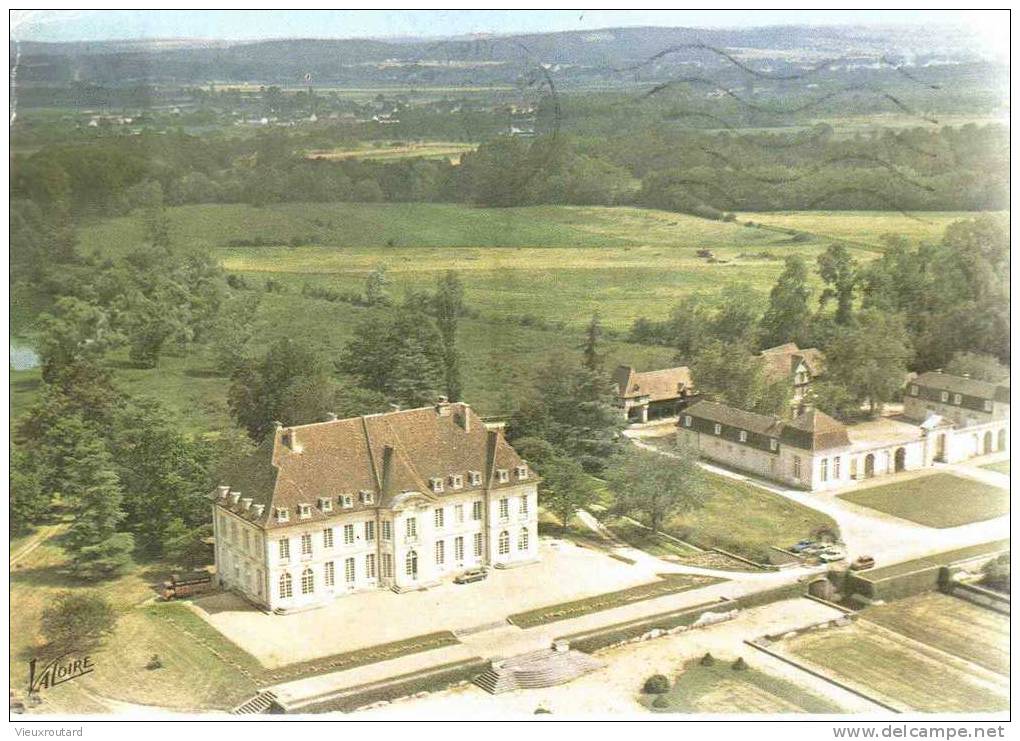 CPSM.  APPOIGNY. VUE AERIENNE DU CHATEAU DE REGENNES. DATEE 1978. - Appoigny