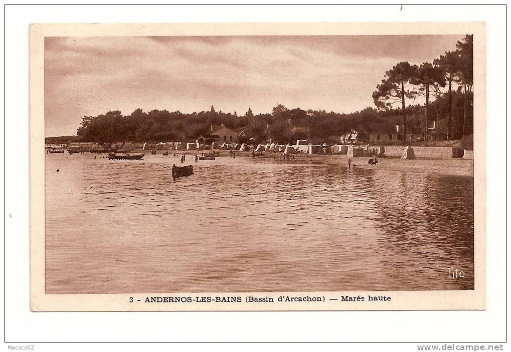 ANDERNOS LES BAINS Dpt 33 Marée Haute - Andernos-les-Bains