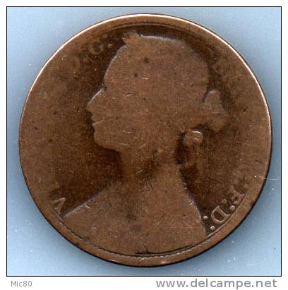 Grande-Bretagne 1 Penny Victoria 1875 B-- - D. 1 Penny
