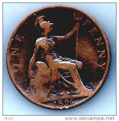 Grande-Bretagne 1 Penny Victoria 1896 Tb - D. 1 Penny