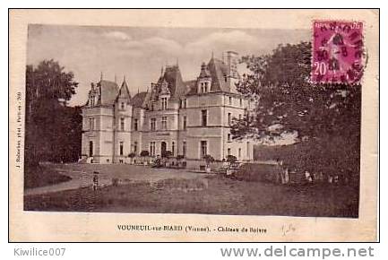 VOUNEUIL SUR BIARD   .............. LE CHATEAU DE BOIVRE - Vouneuil Sous Biard