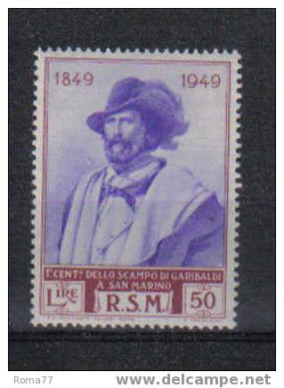 13 - SAN MARINO , Garibaldi Alto Valore : N. 365  *** MNH  Gomma Scura - Nuevos