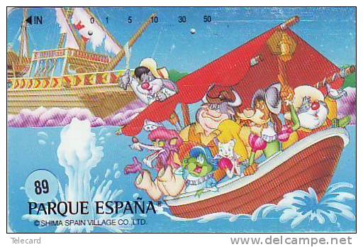 Telecarte L´ESPAGNE España  Se Relacionó (89) Don QUICHOTTE QUIXOTE Telefonkarte SPANIEN  -  SPAIN VILLAGE - Japan - BD