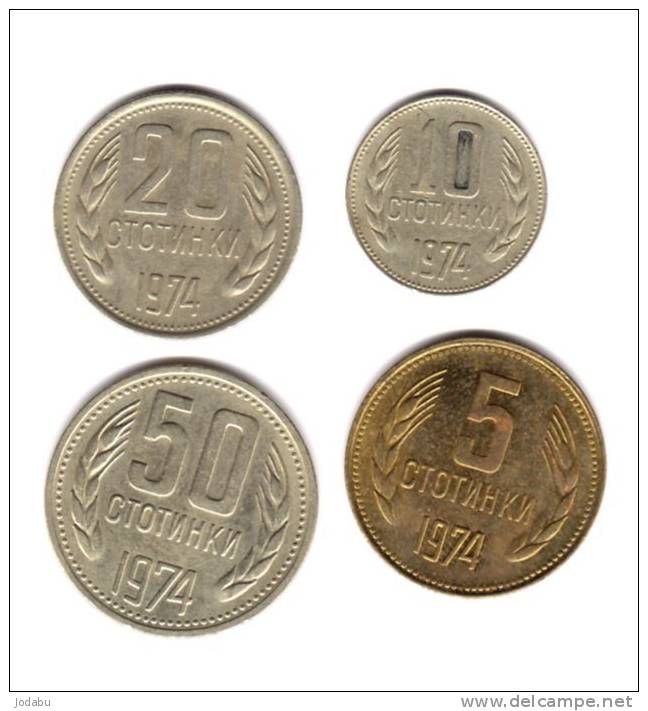 4 Pieces 1974   -bulgarie- - Bulgarien