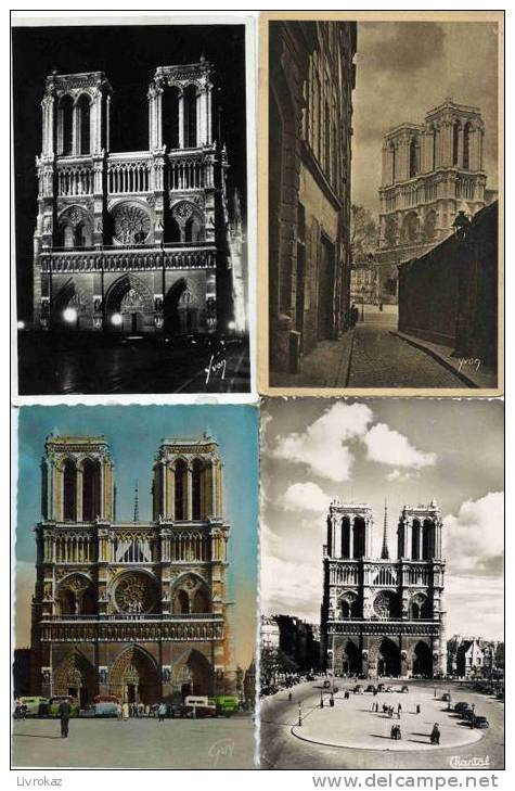 Lot De 25 CPA Et CPSM De Notre-Dame De Paris (Lot N° 9) - 5 - 99 Postcards