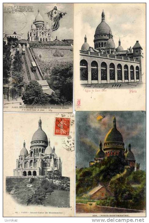 Lot De 25 CPA Du Sacré-Cœur De Montmartre à Paris. Lot N° 5 - 5 - 99 Postales