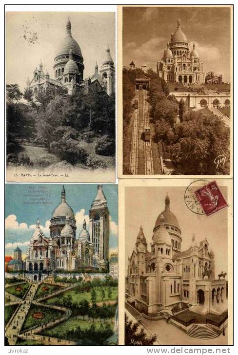 Lot De 25 CPA Et CPSM Du Sacré-Cœur De Montmartre à Paris. Lot N° 2 - 5 - 99 Postales