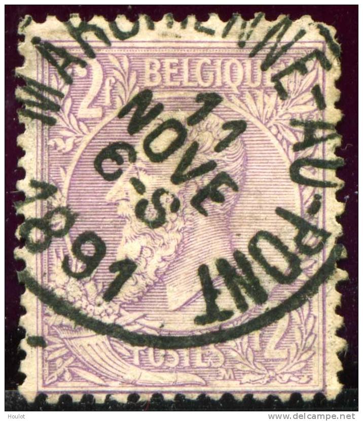 Belgien Mi.N° 42/49 Gestempelt 1884/1886. König Leopold II. Bdr. Auf Gefärbtem Papier + Ziffer Und Liegender Löwe N° 48 - Collections