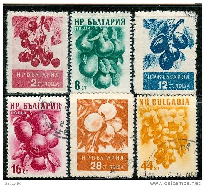 ● BULGARIA  -  Rep. Pop. - 1956 / 57  - FRUTTI  - N.  851 . . . .  Usati  -  280 - Used Stamps
