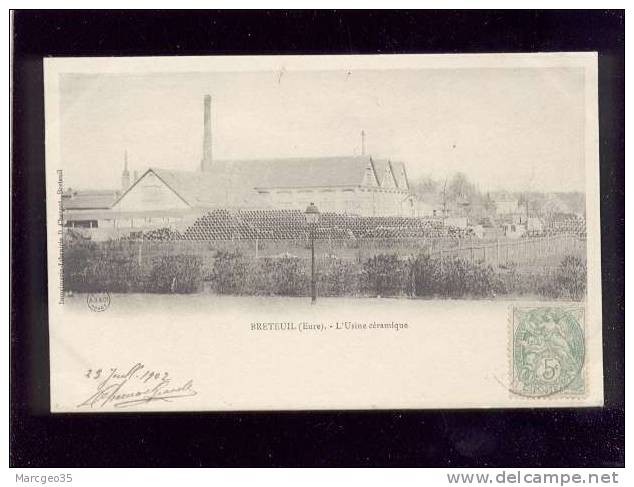 Breteuil L'usine Céramique   édit.chesnot Industrie  Belle Carte Précurseur - Breteuil