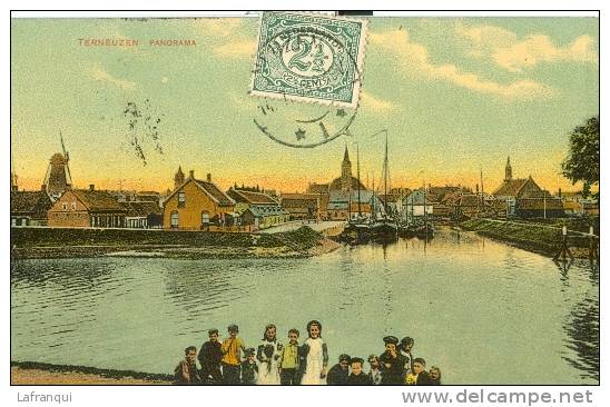 PAYS BAS -ref No 62- Terneuzen - Panorama   - Bon Etat - Terneuzen