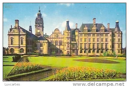 TOWN HALL FROM ST. PAULS GARDENS. SHEFFIELD. - Sheffield