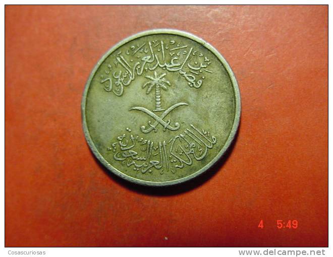 4505 SAUDI ARABIA 10 HALALA    AÑOS / YEARS  1392 EGIRA - 1962   VF - Saoedi-Arabië