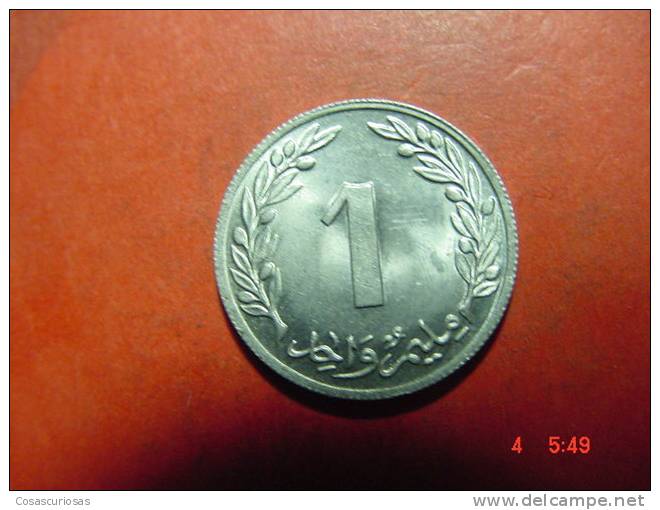 4509 TUNISIA TUNIS TUNEZ 1 MILLIM     AÑOS / YEARS  1960 UNC- - Tunesien