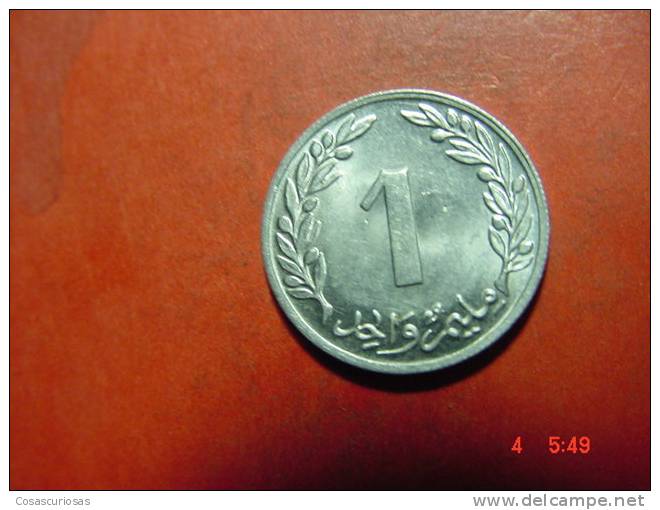 4511 TUNISIA TUNIS TUNEZ 1 MILLIM     AÑOS / YEARS  1960 UNC- - Tunisie