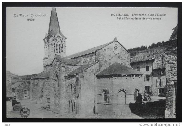 43 Rosières Eglise Abside    D43D  K43267K  C43165C RH056628 - Autres & Non Classés