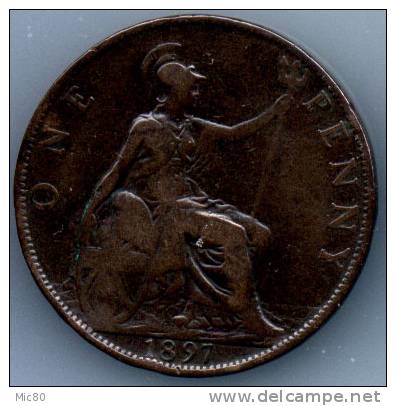 Grande-Bretagne 1 Penny Victoria 1897 Tb - D. 1 Penny