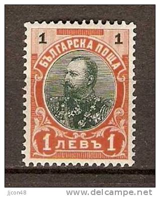 Bulgaria 1901 Ferdinand I  1L   (**)  Type 2 (very Good Example) - Ungebraucht