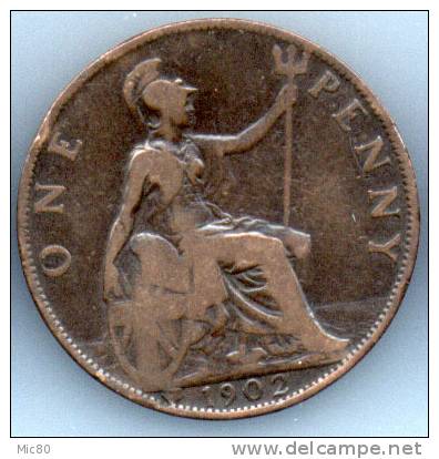 Grande-Bretagne 1 Penny Edouard VII 1902 Tb+ - D. 1 Penny
