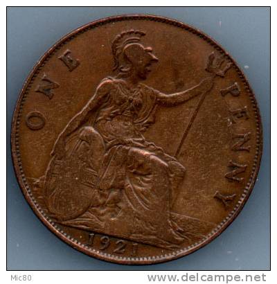 Grande-Bretagne 1 Penny Georges V 1921 Tb+ - D. 1 Penny