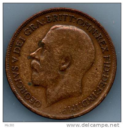 Grande-Bretagne 1 Penny Georges V 1921 Tb+ - D. 1 Penny