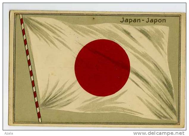 002532  -  Drapeau  -  JAPON     Embossed -  Gaufré - Hiroshima