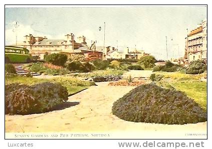 SUNKEN GARDENS AND PIER PAVILION . SOUTHSEA. - Southampton