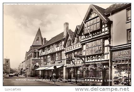 HARVARD HOUSE AND GUILD CHAPEL  . STRATFORD-UPON-AVON. - Stratford Upon Avon