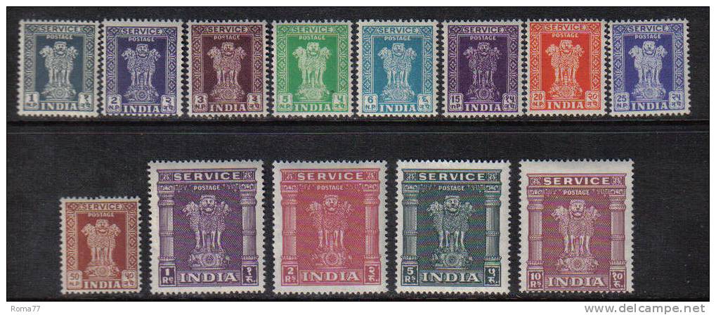 PC336 - INDIA , Francobolli Di Servizio N. 23/35  *** - Francobolli Di Servizio