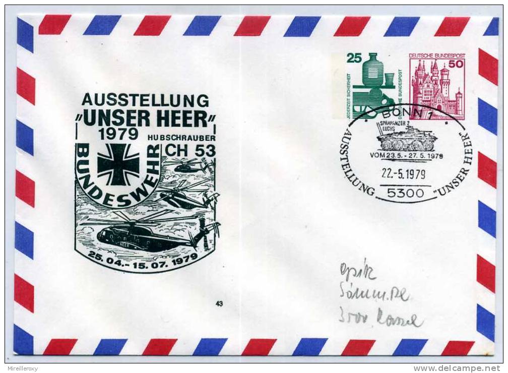 HELICOPTERE / AVION / ENTIER POSTAL / STATIONERY / TIMBRE SUR COMMANDE ALLEMAGNE / HUBSCHRAUBER - Hélicoptères