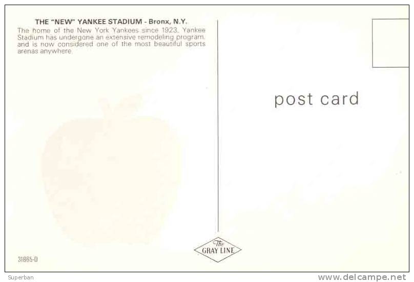 STADIUM / STADE / STADIO : BASEBALL : THE NEW YANKEE STADIUM - BRONX, NEW YORK - U.S.A. (b-484) - Honkbal