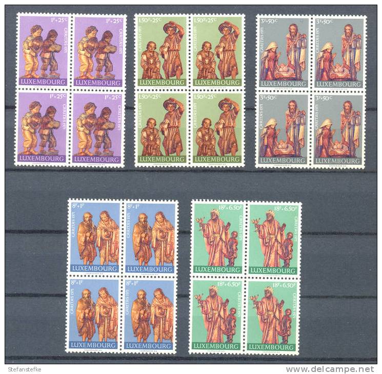 Luxembourg Yvert Nr :  786 - 790 **  (zie Scan)  MNH - Unused Stamps
