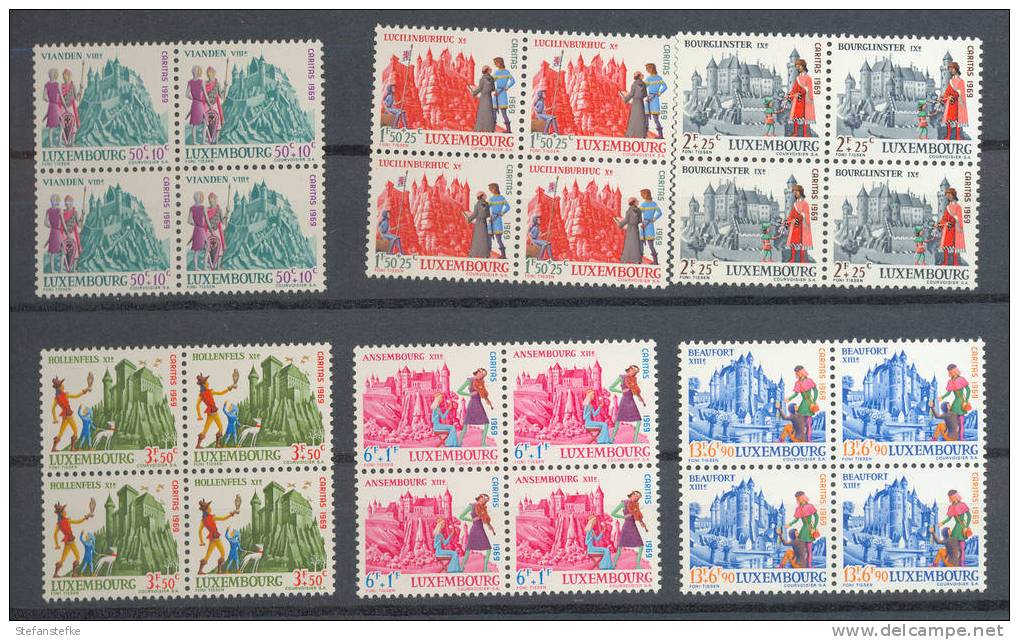 Luxembourg Yvert Nr :  748 - 753 **  (zie Scan)  MNH - Unused Stamps