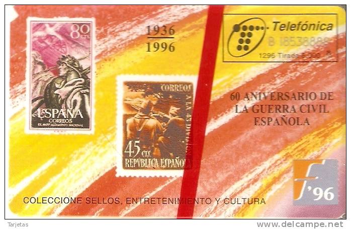 TARJETA DE ESPAÑA DE SELLOS DE TIRADA 6000  (STAMP) NUEVA-MINT - Stamps & Coins